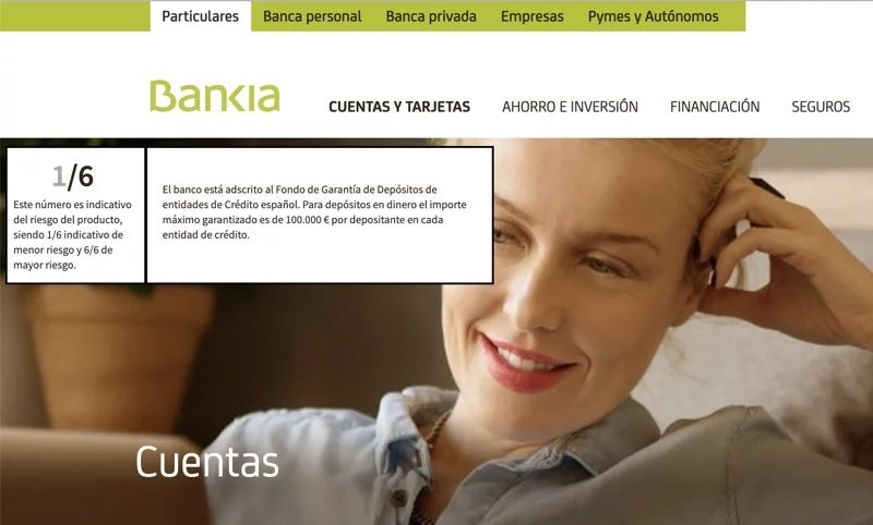 Bankia cuenta on sin comisiones